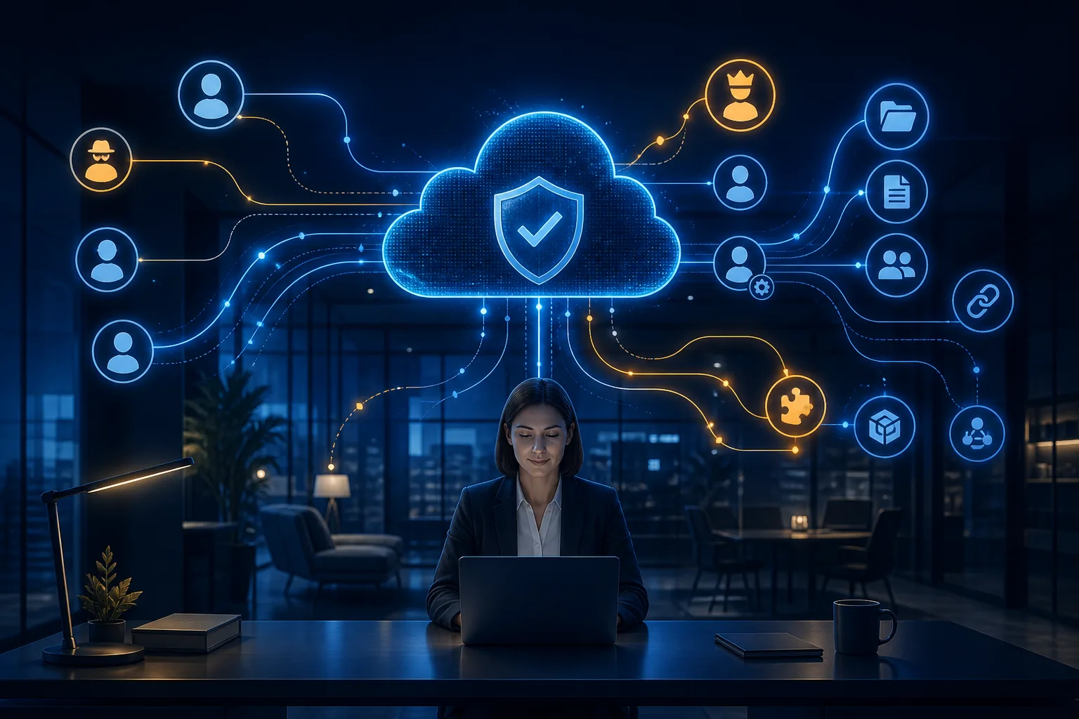 Executive-facing view of cloud maturity after a structured control review.