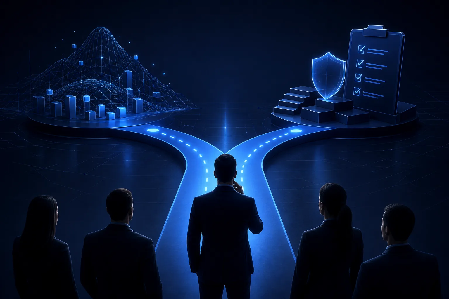 Six-pillar relationship model feeding into overall business-risk visibility.